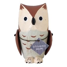 T-Lab. 童話森林 角鴞 棕色 天然合歡木, 1個