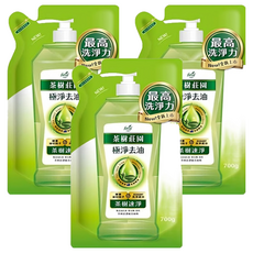 farcent 花仙子 茶樹莊園 超濃縮洗碗精 補充包 茶樹速淨, 700g, 3包