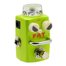 HOTONE FAT Buffer Preamp 效果器 True Bypass Alpha零件 超小型低噪音, 1個, 綠色