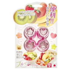 SHIMOMURA 下村 蔬果餅乾造型烘焙模具4件組, FV-623, 1組