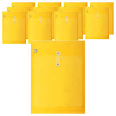 DaTaBanK 三田文具 直式縄扣公文袋 A4 33x25cm, 33 x 25cm, 黃色, 12個