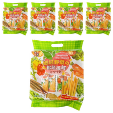 AJI OKASHI 味覺百撰 鄉村野菜之多蔬棒餅 Vegetable Stick Biscuit, 160g, 5袋