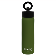 UNIX Air Smart 磁吸保溫瓶 660ml SUS 304 不鏽鋼內膽, 軍工綠, 1個