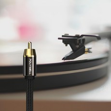 POLYWELL 寶利威爾 RCA音源線 數位同軸線 音響線 低音線 75歐姆 蓮花頭 SPDIF 5m, PW15-W52-B033, 1條