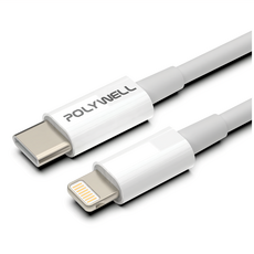 POLYWELL 寶利威爾 Type-C Lightning 蘋果PD快充線, 2m, PW15-W45-A243, 1條