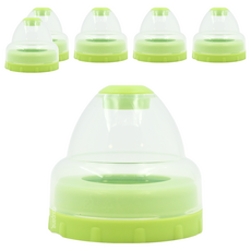 Simba 小獅王辛巴 不滴水寬口瓶蓋組, 果綠, 6個