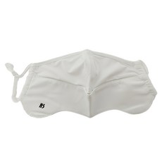 GOLOV.EJOy 冰絲口罩 UPF50+ 防曬防紫外線 立體服貼顯臉小, 均碼, 白色, 1個