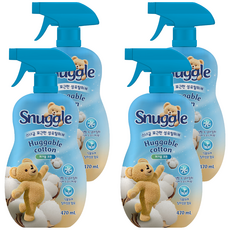 Snuggle 熊寶貝 衣物棉柔芳香噴霧 Huggable Cotton 470ml 1瓶, 4瓶