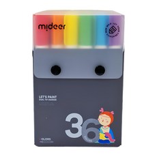 mideer 雙頭水性麥克筆, 36色, 1盒