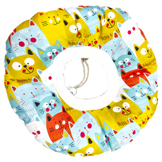 貓貓樂園 伊莉莎白圈太陽花(L) 適用於貓咪狗狗 絨面布料, 1個