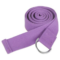 THE ONE UNITED 純棉瑜珈輔助拉力帶 淺紫色 瑜珈伸展輔助, 1條, 180 x 3.5cm