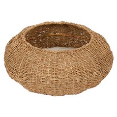 Teamson Pets 穹頂寵物床 附棉墊 貓床 海草 棉, 棕色, 1個