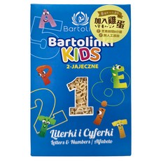Bartolini 字母數字造型寶寶義大利麵，加入雞蛋, 250g, 14盒