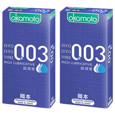 Okamoto 岡本 003RL超潤滑保險套, 10入, 2盒