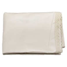 米禾 日式蕾絲防水桌巾 粉杏色, 180 x 140cm, 1條