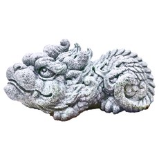 財神小舖 鎮宅化煞 麒麟擺件, 青砂石, 1個