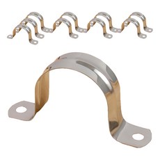 新多多小舖 4吋114白鐵雙邊管夾10個一組 - 水管固定夾、電線管夾、五金工具, 1組, 4/