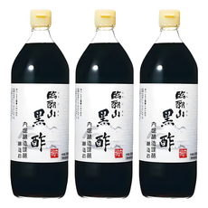 UCHIBORI 內堀釀造 臨醐山調味米黑醋, 玄米為原料 自然發酵, 4.2%酸度 柔和酸味, 各式料理皆適合加入, 360ml, 3瓶
