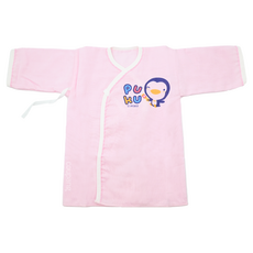 PUKU 藍色企鵝 紗布肚衣 舒適呵護 新生兒必備品, 50cm, 粉色