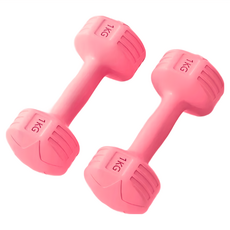 AD-ROCKET 絕美糖果啞鈴, 美觀色系 六角造型, 1kg, 2個