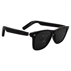 Ergotech 人因科技 藍牙智慧音樂眼鏡 BW60 真無線雙聲道立體音效 開放式舒適設計 支援SIRI和Google語音助理, 方框黑色, 1個