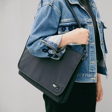 st'9 休閒再生筆記型電腦包 STB108, 黑色, 1個