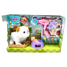 毛毛寵物 貓咪美容組, 塑膠/紡織物材質，適合3歲以上兒童, 白色, 1組