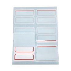 華麗牌 保護膜標籤 WL-3028, 紅框, 20包, 1盒