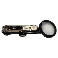 GREEN BELL 綠鐘 TakumiNoWaza 匠之技 放大鏡指甲剪 G1223, 黑色, 1個