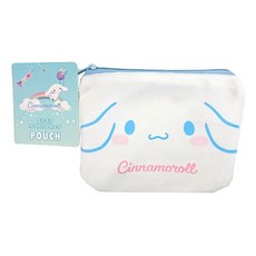 LEC株式會社 大耳狗小物收納包 可愛造型 輕巧 多功能用途, Small, 白色, 1個