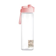 無印風 彈蓋水壺 透明款粉800ml, 透明粉, 800ml, 1個