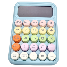 妃妃嚴選 糖果計算機 天空藍 136g, 圓潤按鍵設計，輕巧便攜, 1個