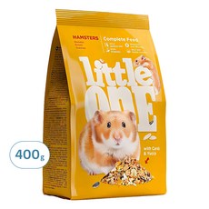Little One 小倉鼠飼料 含角豆和絲蘭, 400g, 1包