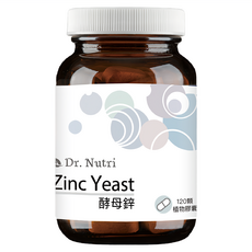 Dr. Nutri 芯漾生醫 酵母鋅膠囊, 歐洲Lalmin酵母萃取 吸收率高達70% 120顆, 390mg, 1瓶