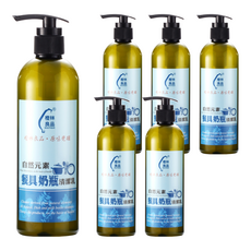 橙林良品 自然元素餐具奶瓶清潔乳, 洗後不乾澀, 500ml, 6瓶