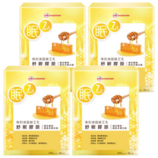 UDR 凍晶蜂王乳 舒眠膠原 含GABA+芝麻素 600mg 女王蜂子 600mg 大豆異黃酮 300mg 膠原蛋白 54000mg, 3g, 30包, 4盒