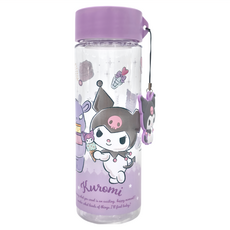 KUROMI 酷洛米 吊飾水壺, 酷洛米 紫色 + 透明色, 500ml, 1個