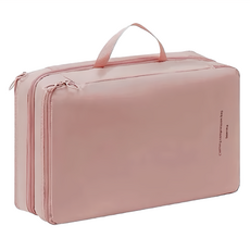 FIFI100 雙層絲柔質感旅行收納袋 親膚不易皺 耐用彈性 拉鍊收納