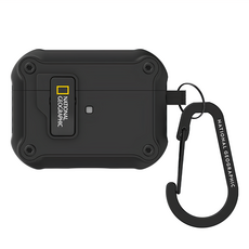 NATIONAL GEOGRAPHIC 國家地理 RuggedBumper 自動開蓋保護殼, AirPods Pro/Pro2, 黑色, 1個