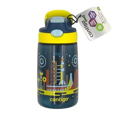 Contigo Striker 兒童卡通水壺吸管杯, 防漏, 防摔, 使用安全, 火箭款, 414ml, 1個