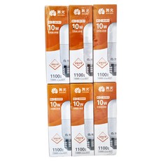 DANCELIGHT 舞光 全電壓冰棒燈 10W E27, 黃光, 6個