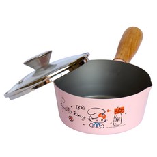 OTTO 崴昇 Hello Kitty 凱蒂貓 單柄湯鍋, 16cm, Hello Kitty 粉色, 1個