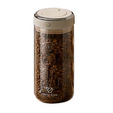 上手家居 密封罐 1.7L 防潮保鮮罐 單手操作 咖啡豆儲物罐, 1個, 單一顏色