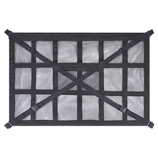 Carman 汽車雙層頂棚收納袋 車頂置物網 贈織帶 轎車款, 80 x 53cm, 1組