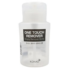 KONAD 易壓式去光水空瓶 180ml, 透明色, 1個
