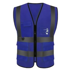 反光背心帶, 螢光藍, 1個, 適用腰圍120cm以下