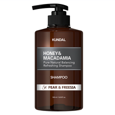 KUNDAL 昆黛爾 蜂蜜+澳洲堅果香氛洗髮精 Pear+Freesia, 500ml, 1瓶