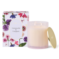 Circahome 金銀花卉 香氛蠟燭, 金銀花 + 雞蛋花, 350g, 1件