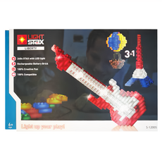 LIGHT STAX SYSTEM 小顆粒系列 Liberty 吉他3合1 240顆 LED燈積木, 單一顏色, 1組