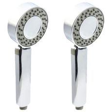 日本花灑雙面蓮蓬頭 2個 銀色 多重淋浴體驗 安裝簡便